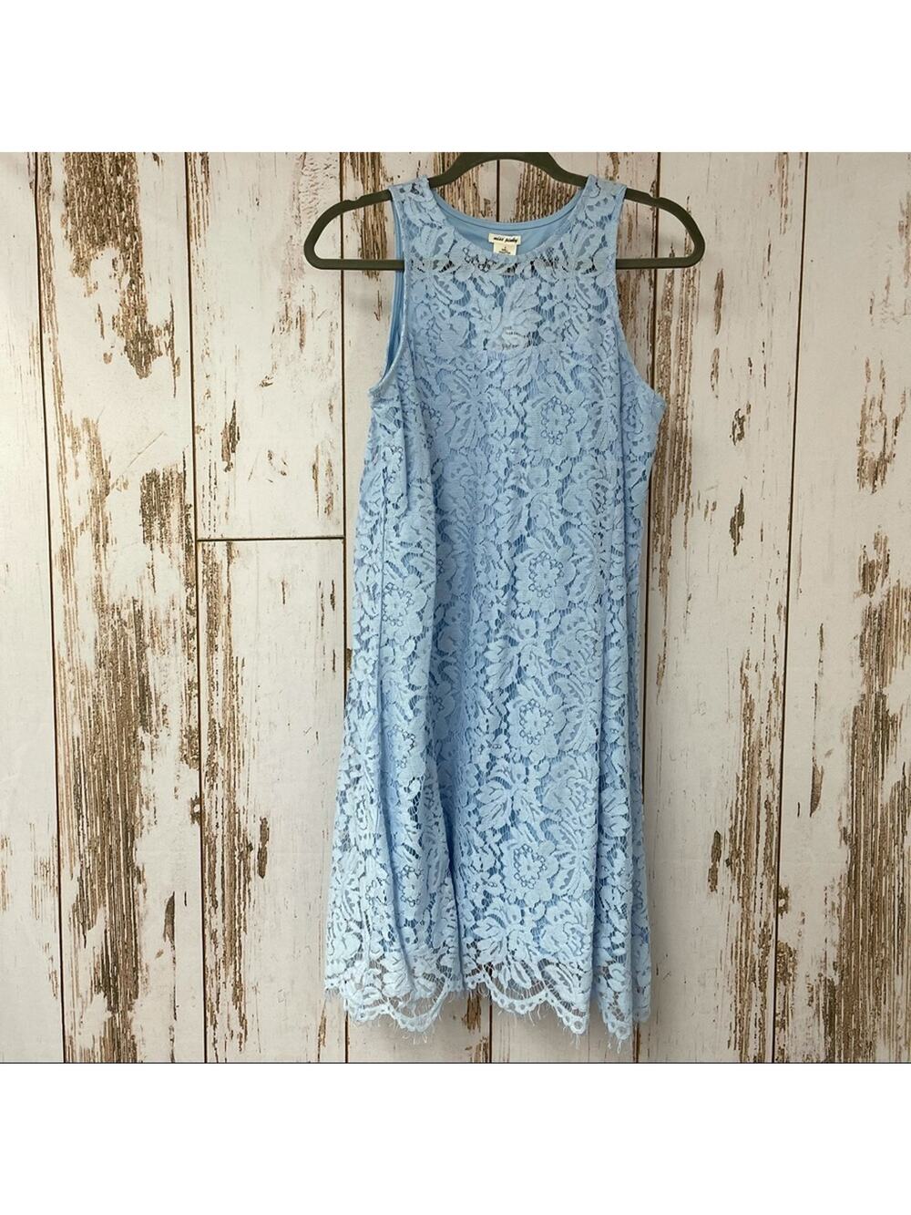 NWT, Miss Pinky, Blue Lacey Dress! Size Small